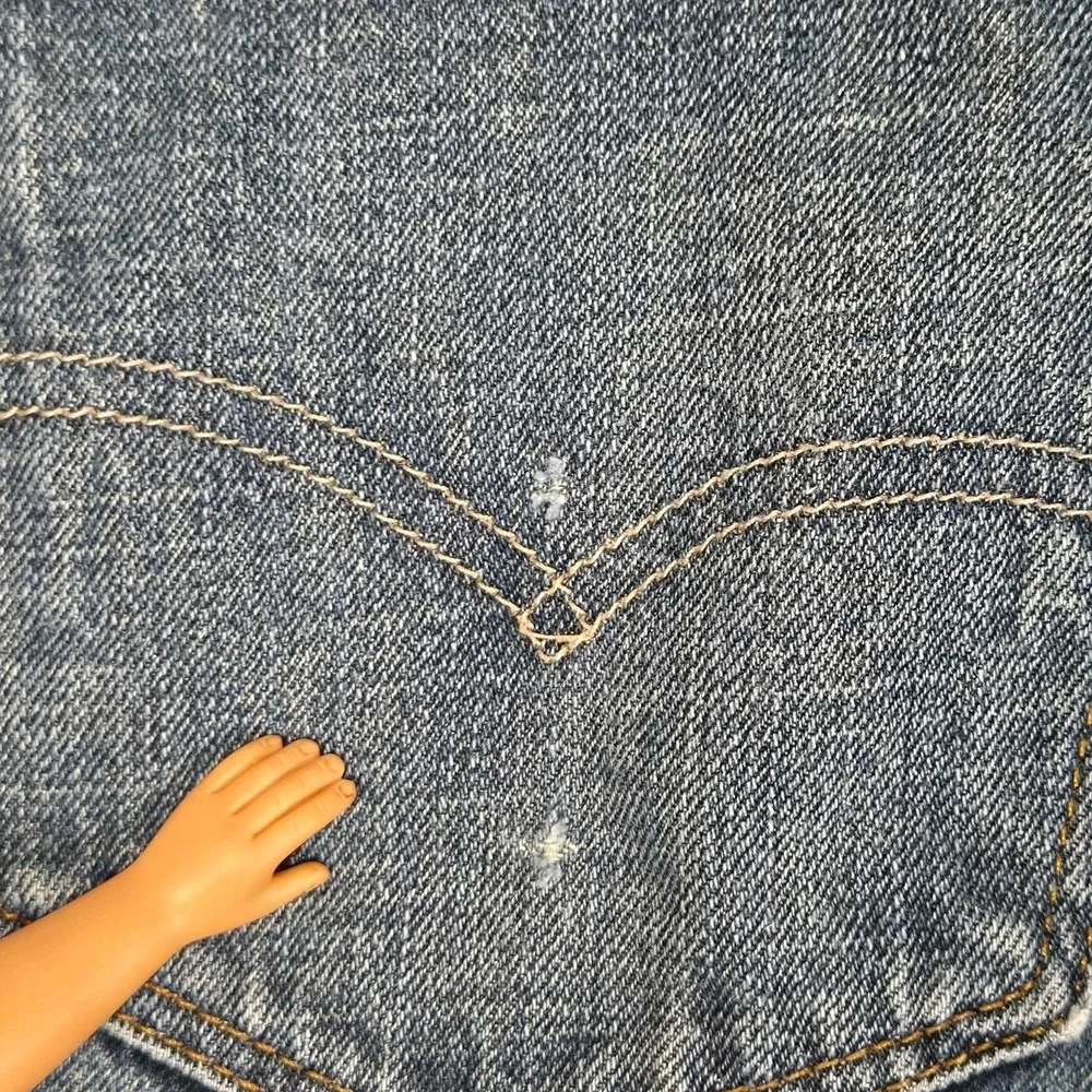Levis 559 Relaxed Straight Jeans Mens 33x32 Blue Denim Measures 34×32